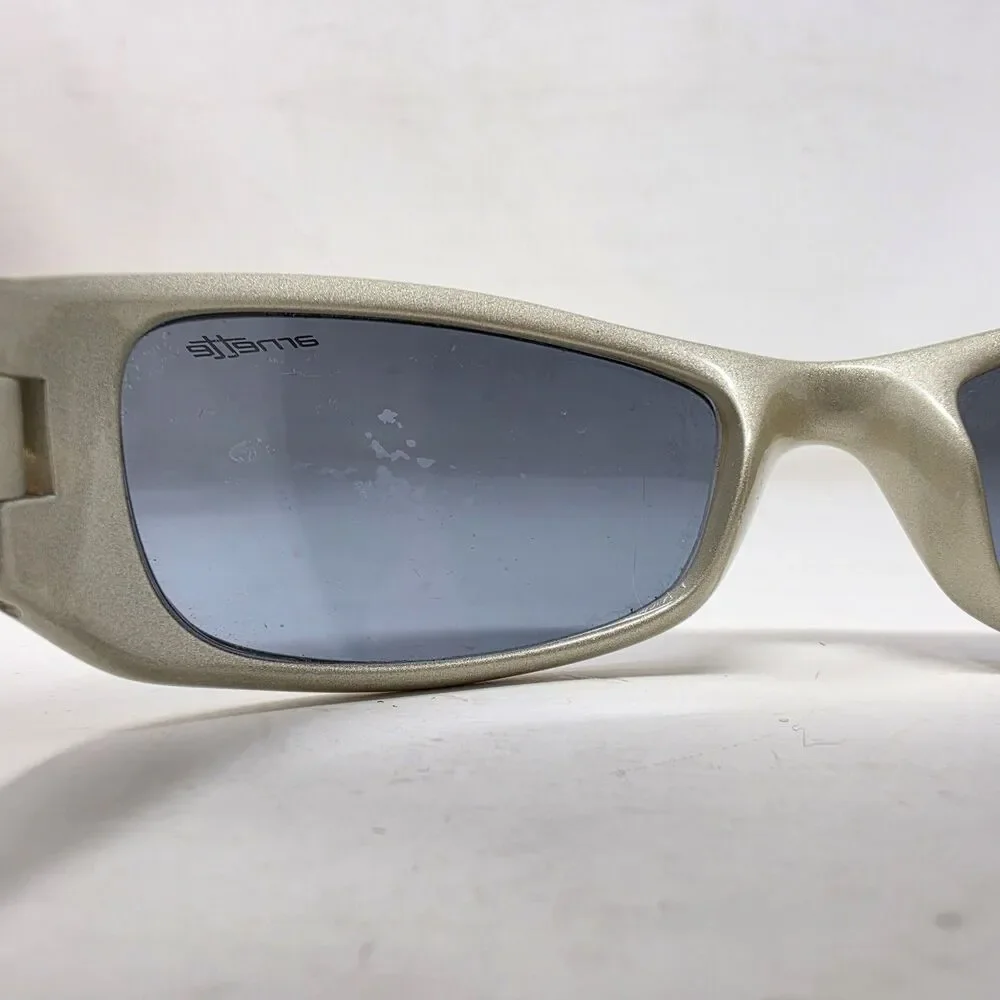 Vintage Arnette Stance Ivory Sunglasses W/ Blue Lenses 4020-234/53 Made In Italy